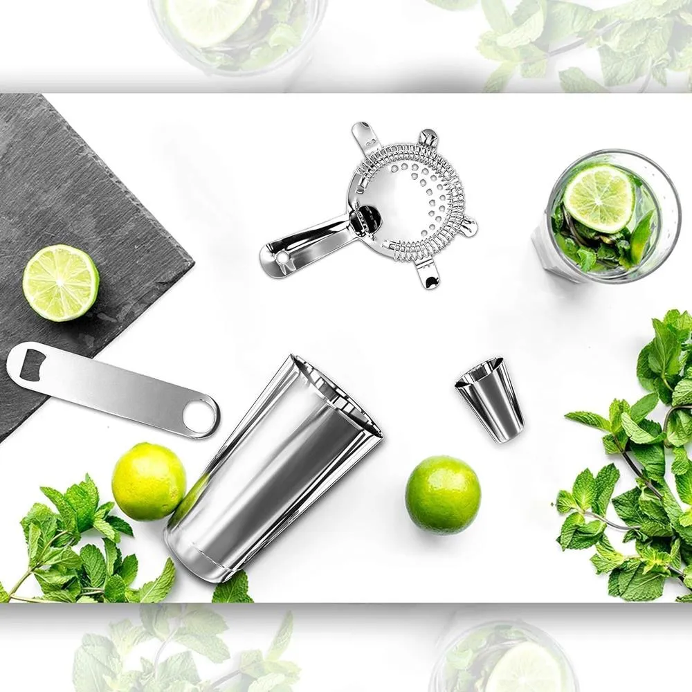 Nutrichef set shaker cocktail inox 15 pièces