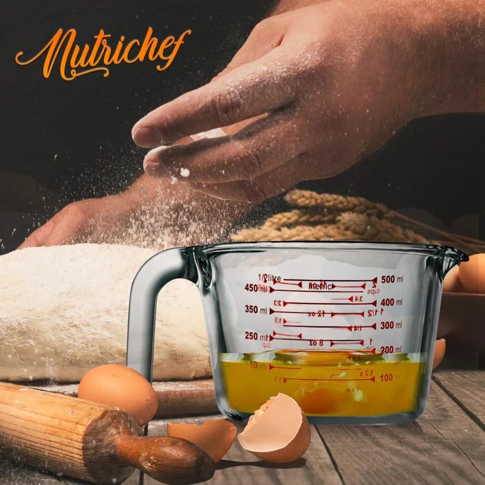 Nutrichef verre doseur borosilicate 500 ml gradué