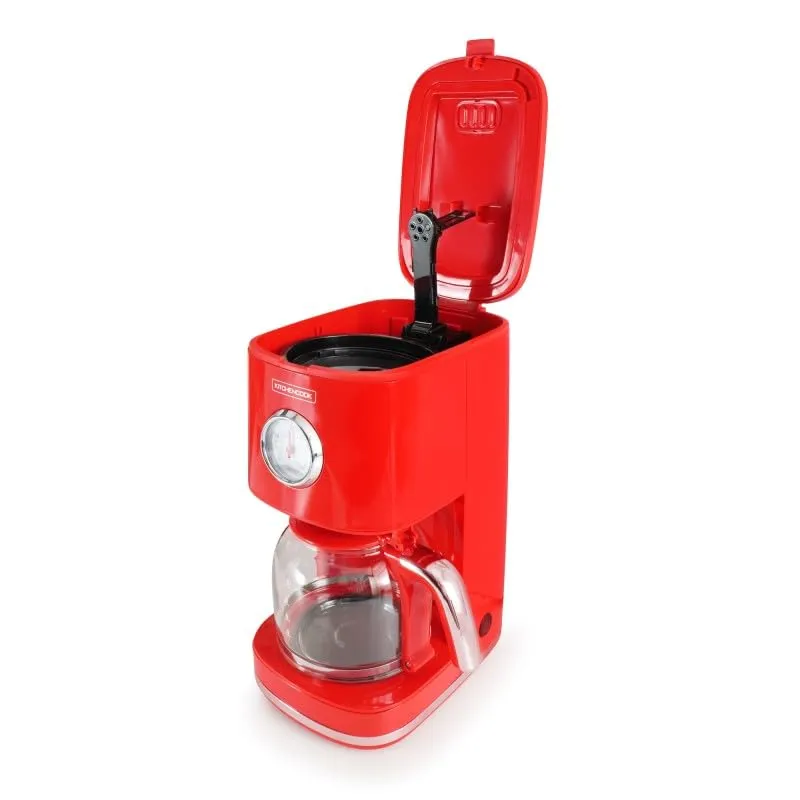 Kitchencook Retro Coffee cafetière filtre 1,5 L 12 tasses rouge