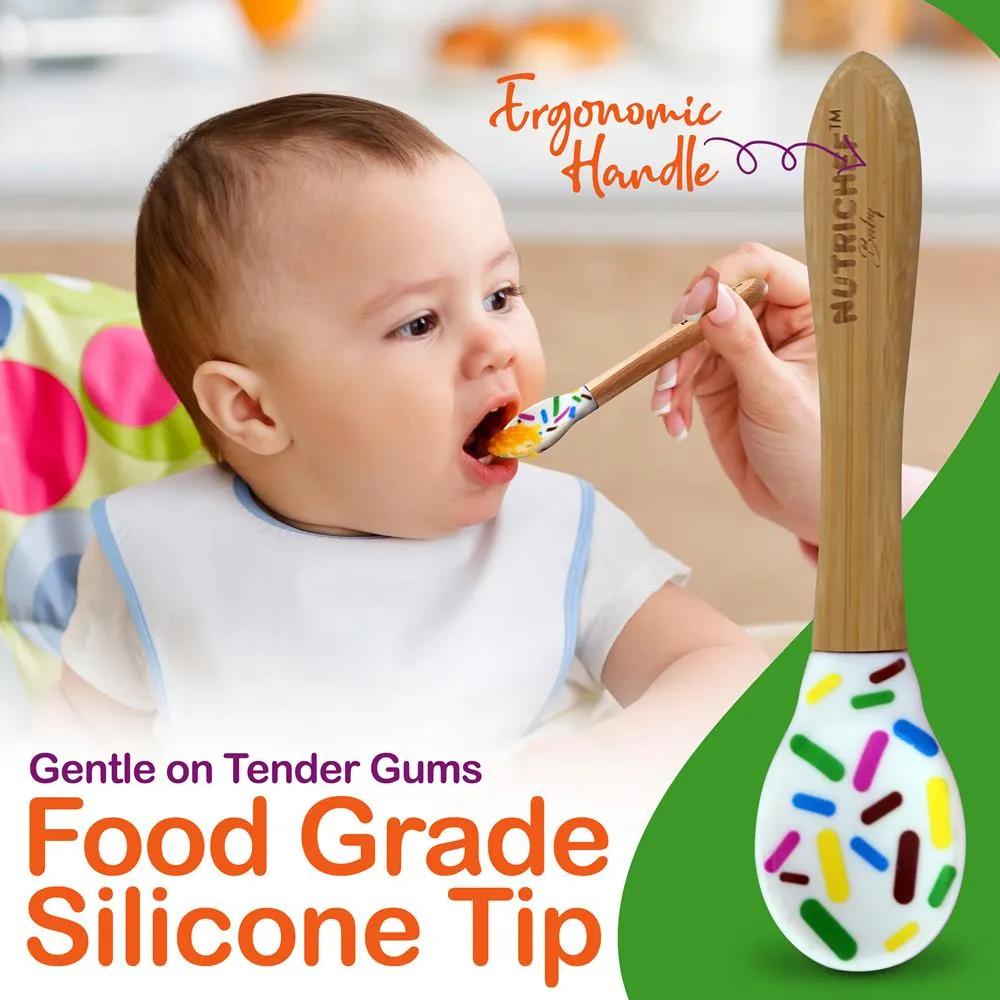 Nutrichef bol bébé bambou ventouse + cuillère silicone