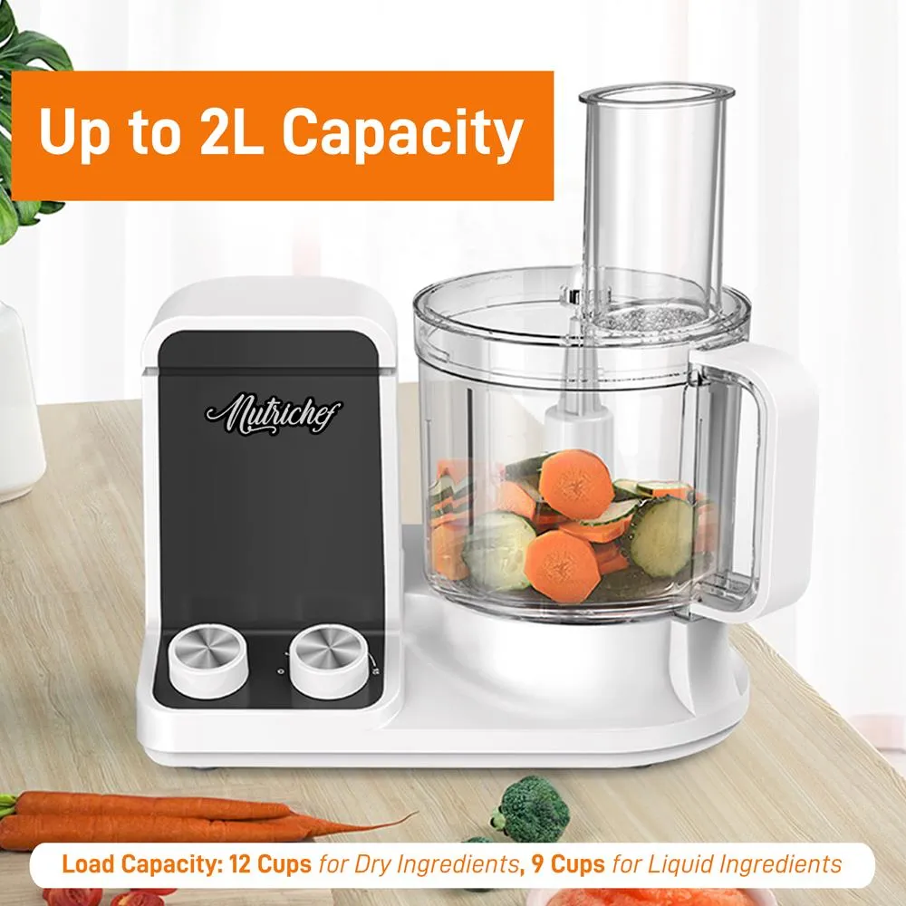 Nutrichef NCFP8 robot multifonction 2 L 6 lames silencieux