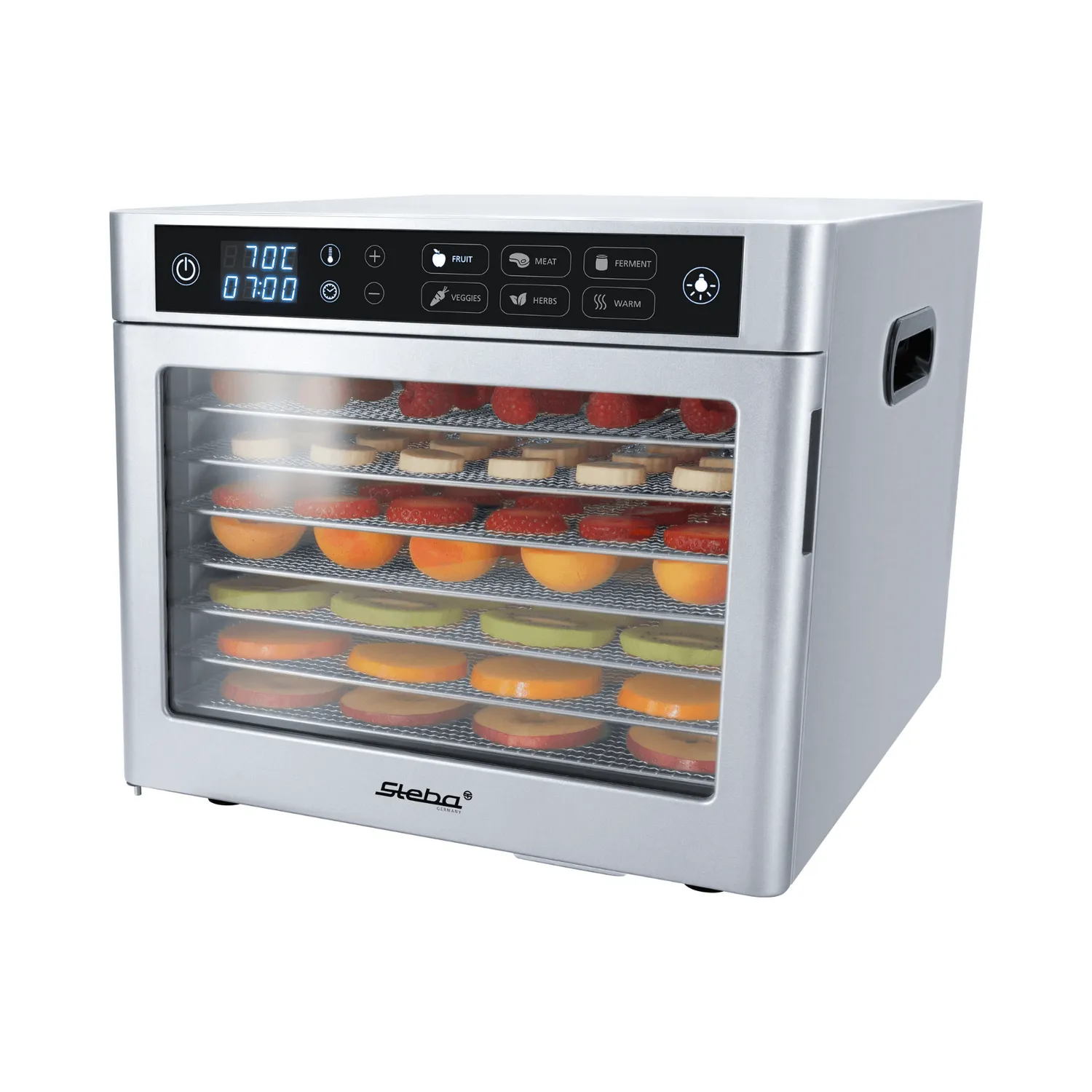 Steba ED 80 déshydrateur alimentaire inox 8 plateaux