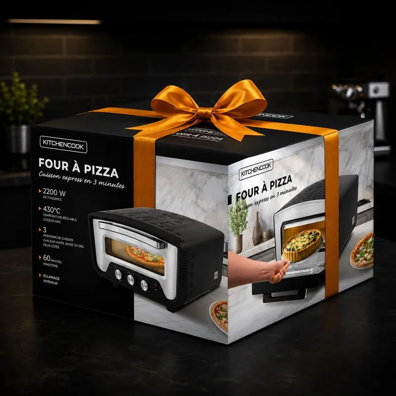 Kitchencook K Pizza Lite four à pizza 430°C 2200W