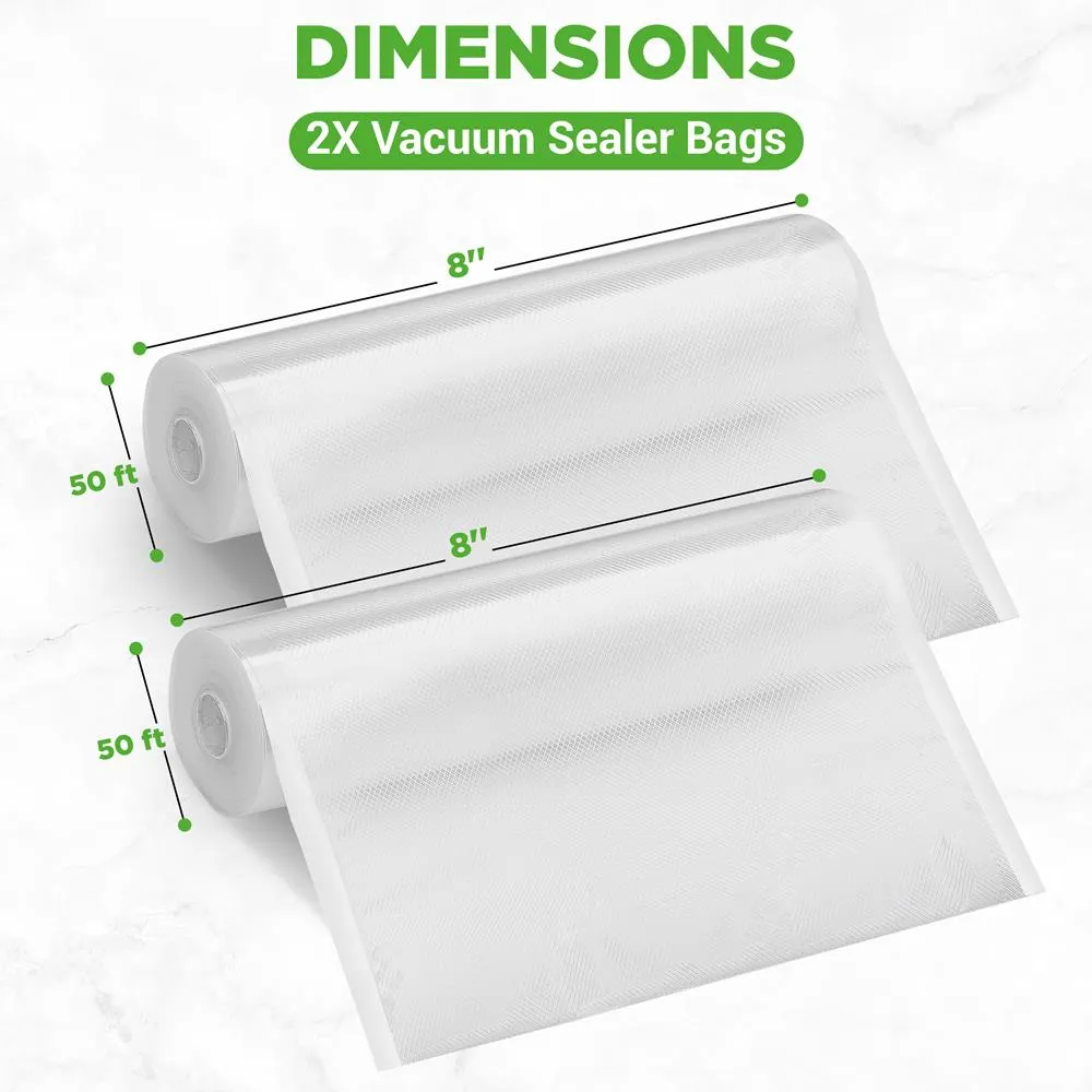 Nutrichef Rouleaux Sous Vide 2 Rouleaux Sachets Multi-Couches