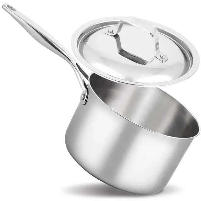 Nutrichef NCSSX45 casserole inox 3 QT avec couvercle