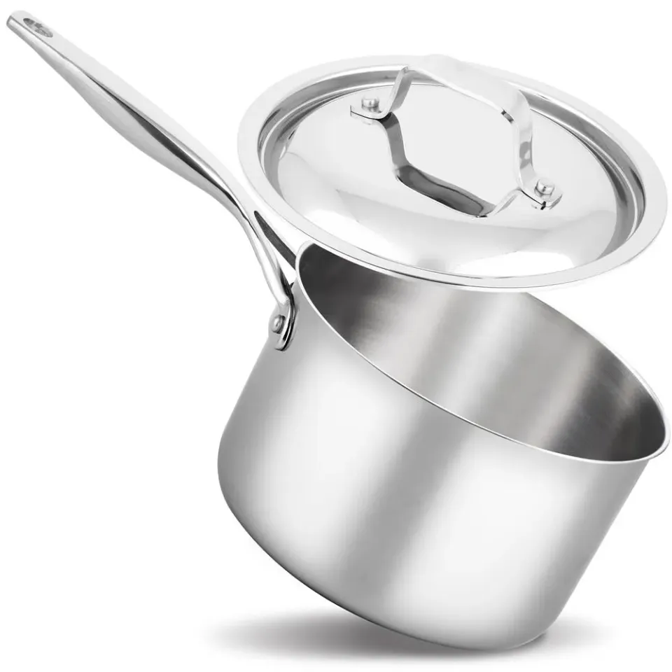 Nutrichef NCSSX45 casserole inox 3 QT avec couvercle