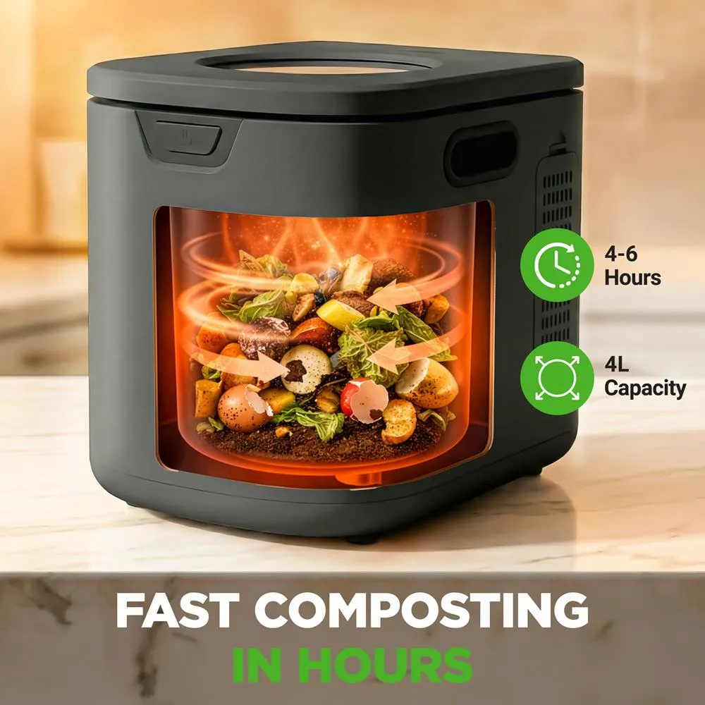 Nutrichef composteur électrique 4 L gris autonettoyant