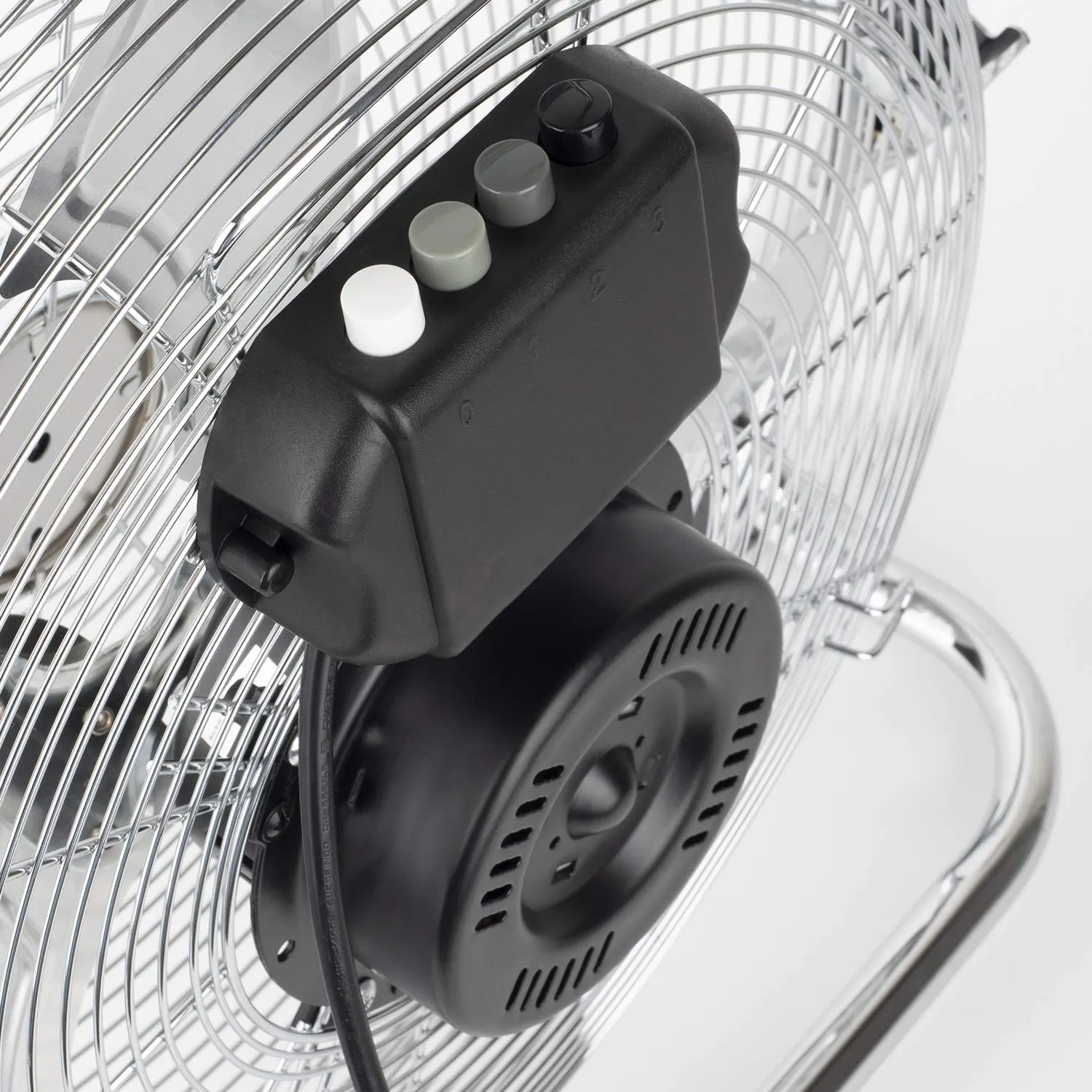 H.Koenig JOE32 ventilateur sol 45 cm métal chromé
