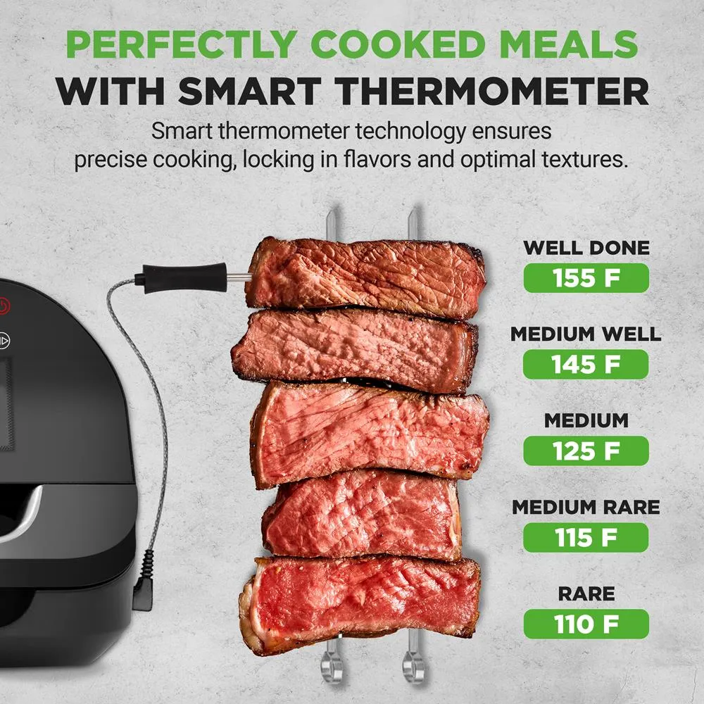 Nutrichef Smart Griller airfryer grill 6 L sans fumée
