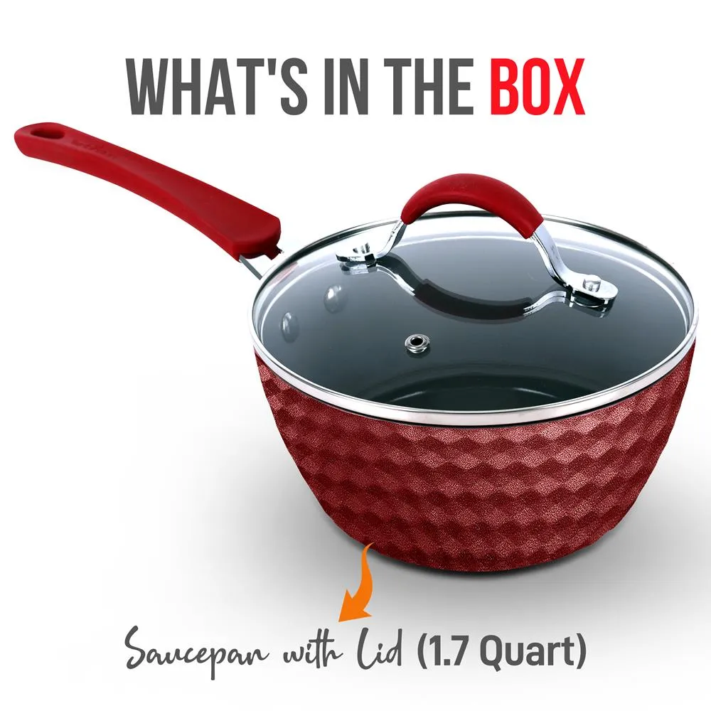 Nutrichef NCCW11 casserole céramique 1,7 QT couvercle
