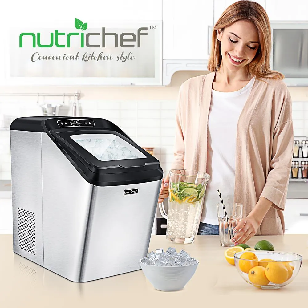 Nutrichef machine à glaçons pépites inox 12 kg/jour