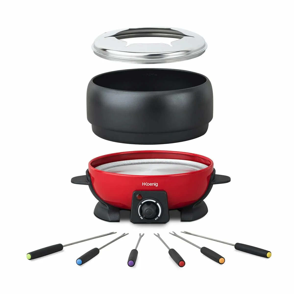 H.Koenig ALP1800 appareil à fondue électrique 2L 6 personnes