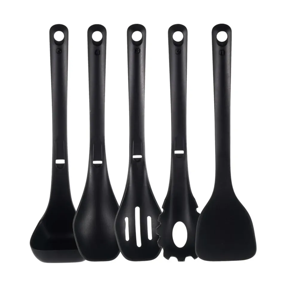Nutrichef Set ustensiles silicone 4 pièces support