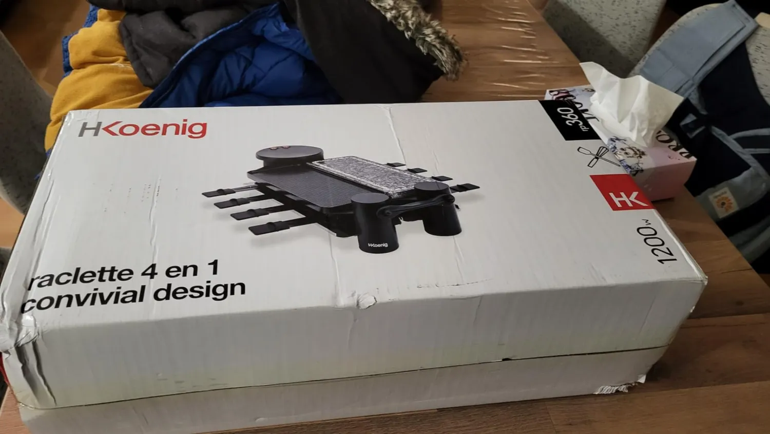 H.Koenig RP360 appareil à raclette 8 personnes rotatif