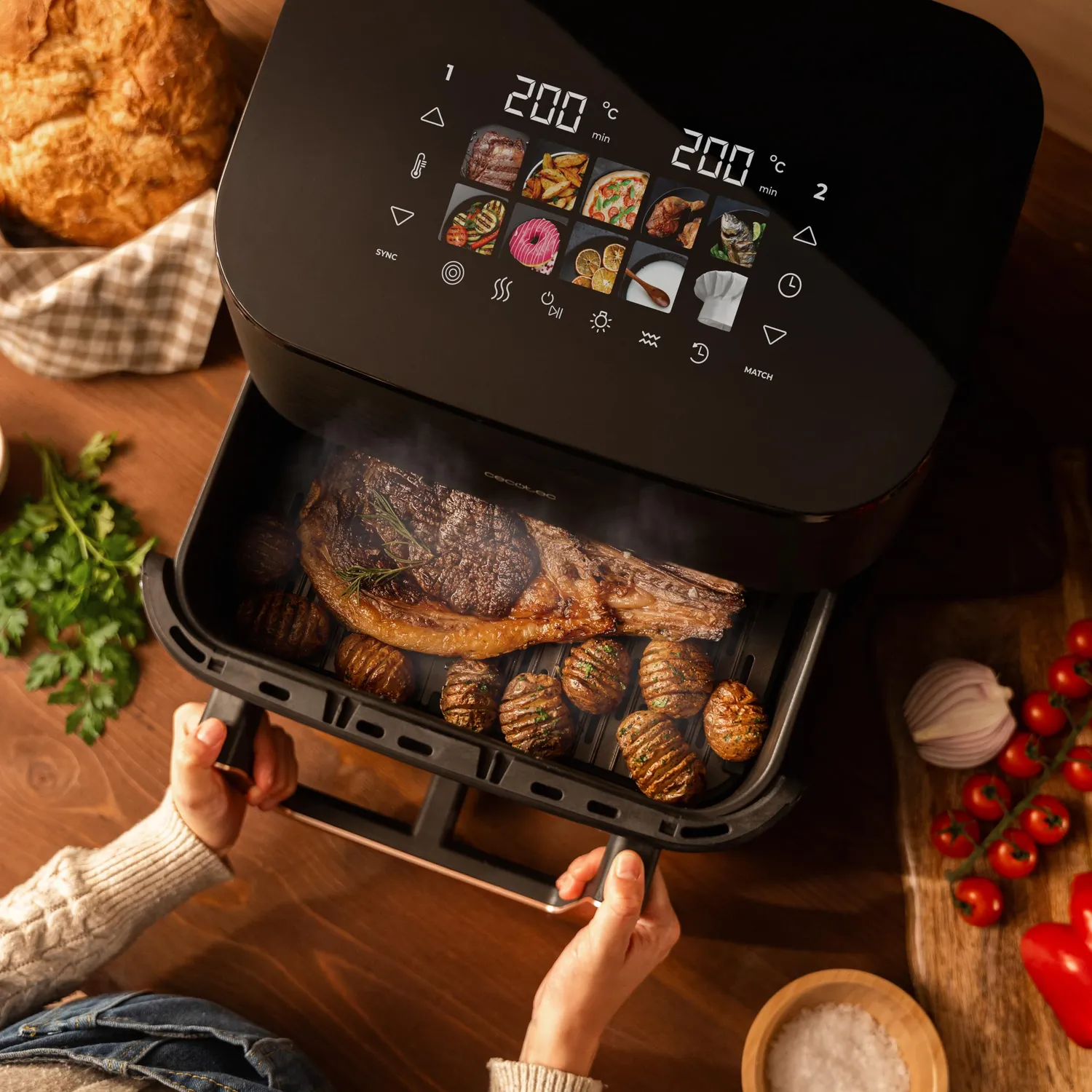 Cecotec Cecofry Smokin 11000 Plus friteuse air 11L fumoir gril