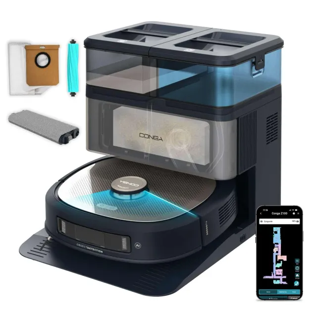 Cecotec Conga Z100 robot aspirateur laveur vidage auto