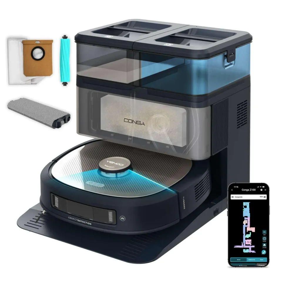 Cecotec Conga Z100 robot aspirateur laveur vidage auto