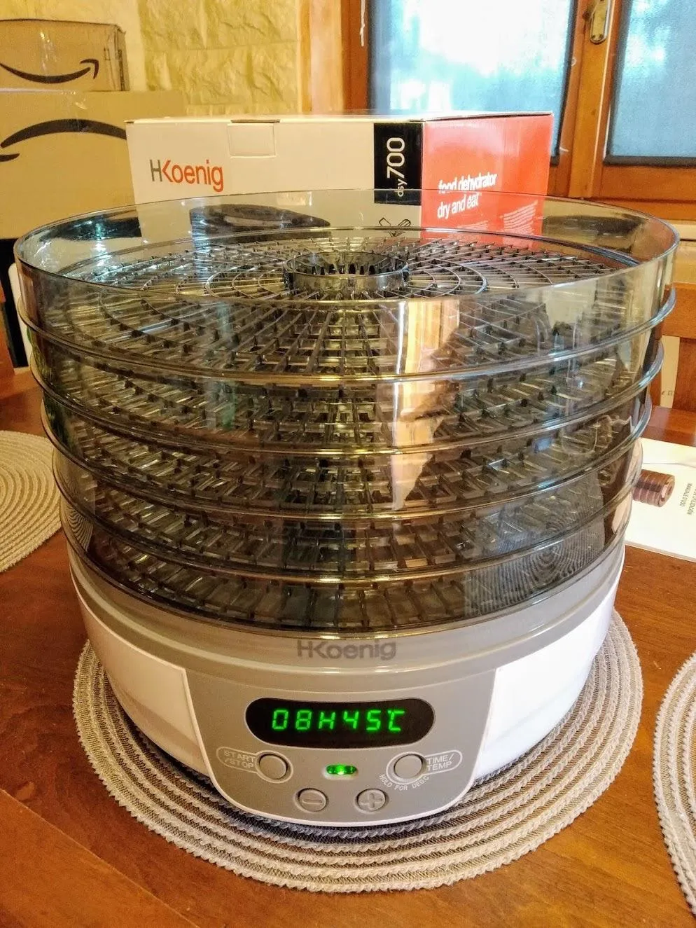 H.Koenig DSY700 déshydrateur alimentaire 5 plateaux blanc
