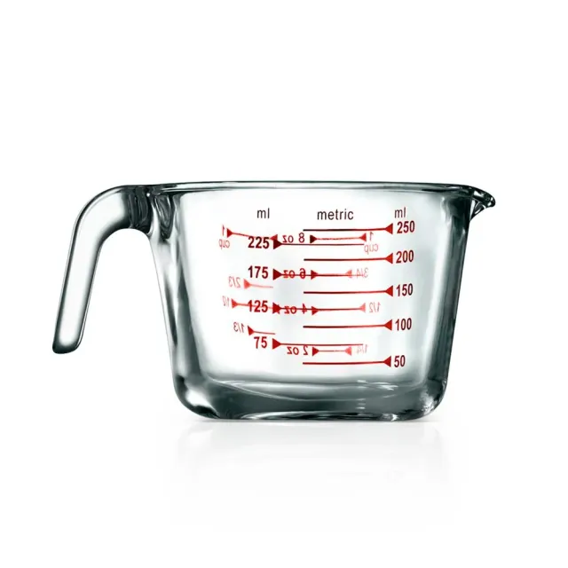Nutrichef NCGLMES25 verre doseur 250 ml borosilicate