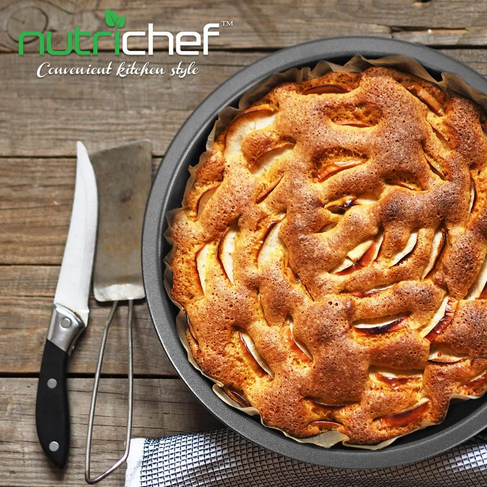 Nutrichef moule à gâteau rond antiadhésif 23 cm gris