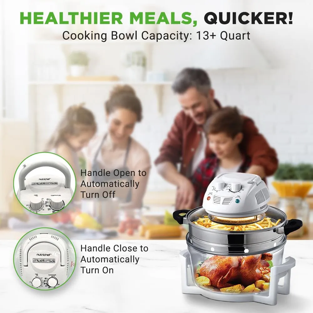 Nutrichef AZPKAIRFR48 four halogène air fryer 12L 1200W