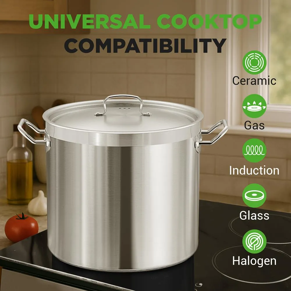 Nutrichef NCSPT40Q faitout inox 40 QT induction
