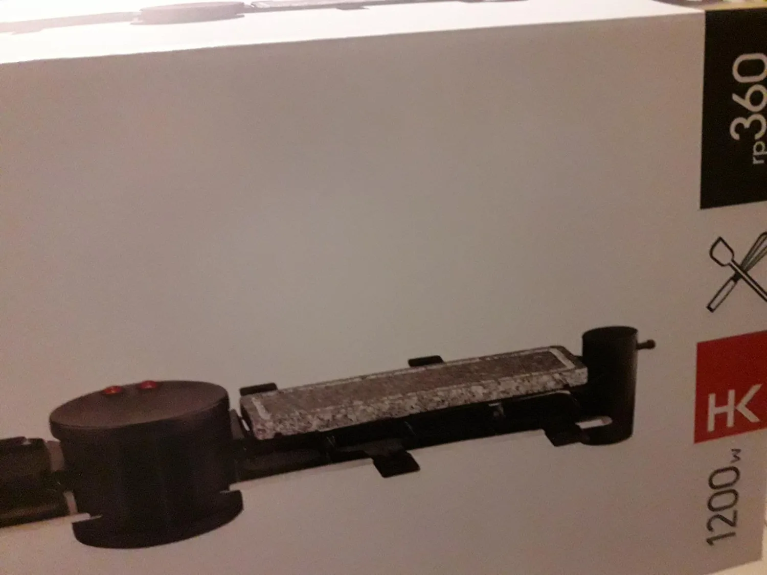 H.Koenig RP360 appareil à raclette 8 personnes rotatif