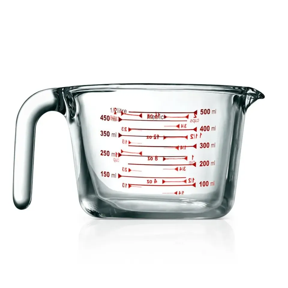 Nutrichef verre doseur borosilicate 500 ml gradué