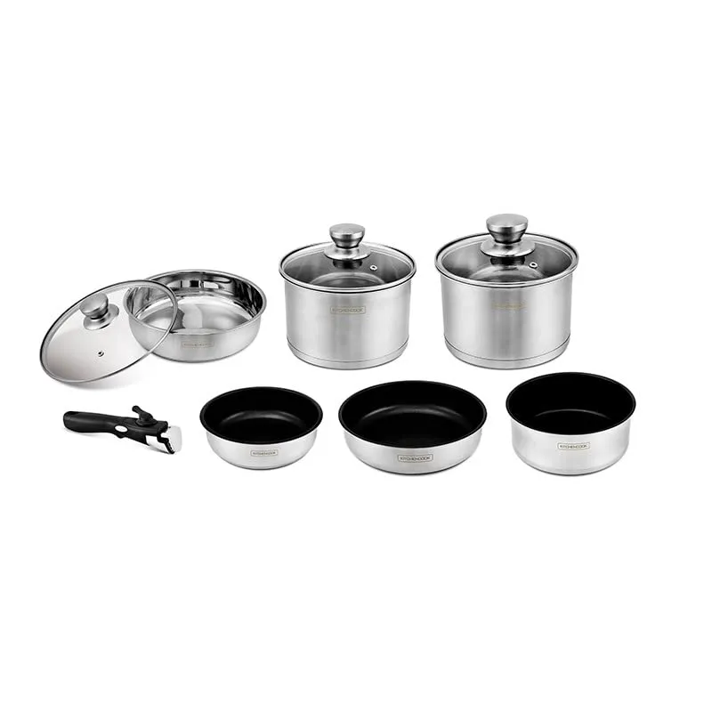 KITCHENCOOK Flex10 IX batterie inox 10 pièces induction