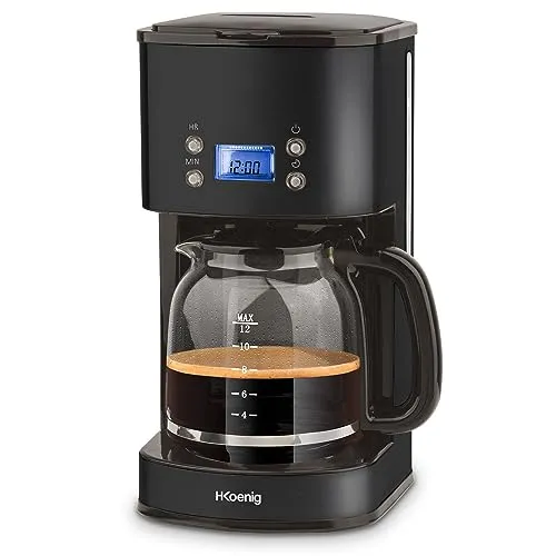H.Koenig MG32 cafetière filtre programmable 1,5L 12 tasses