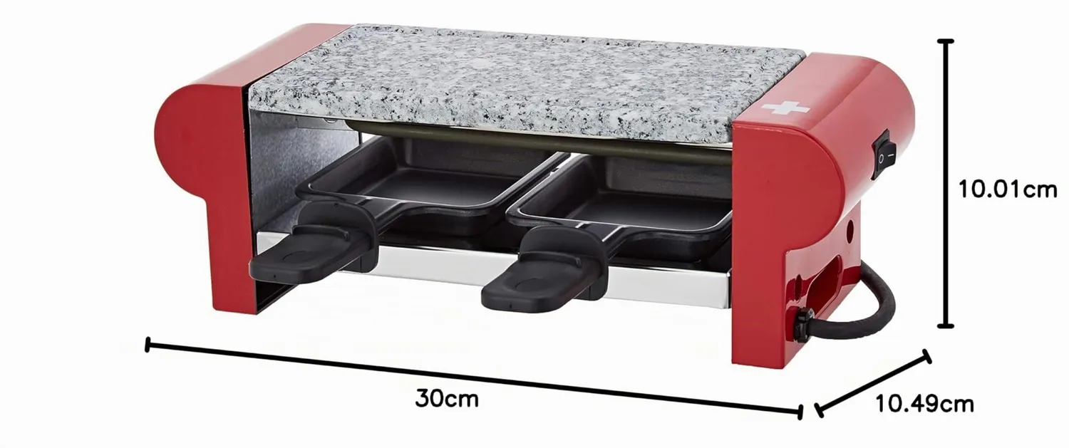 H.Koenig RP2 appareil raclette 2 personnes granit