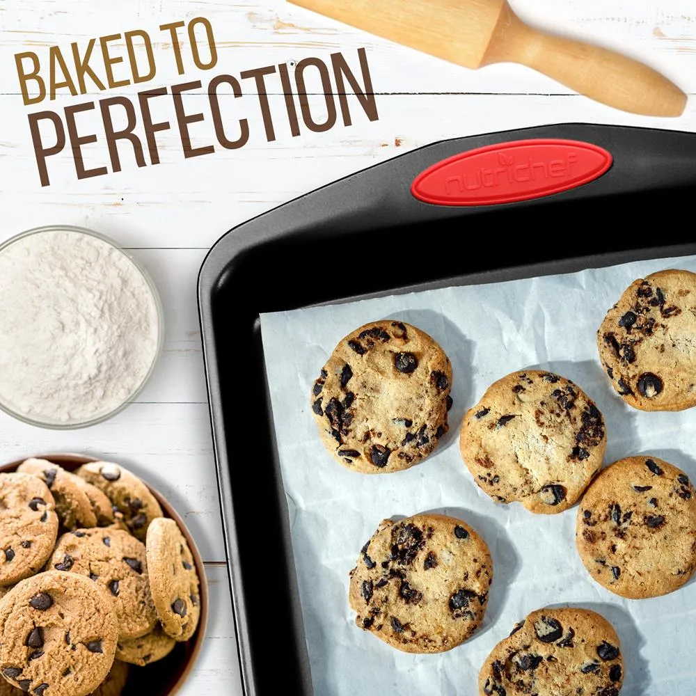 Nutrichef Kitchen Oven Baking Pans set pâtisserie 15 pcs
