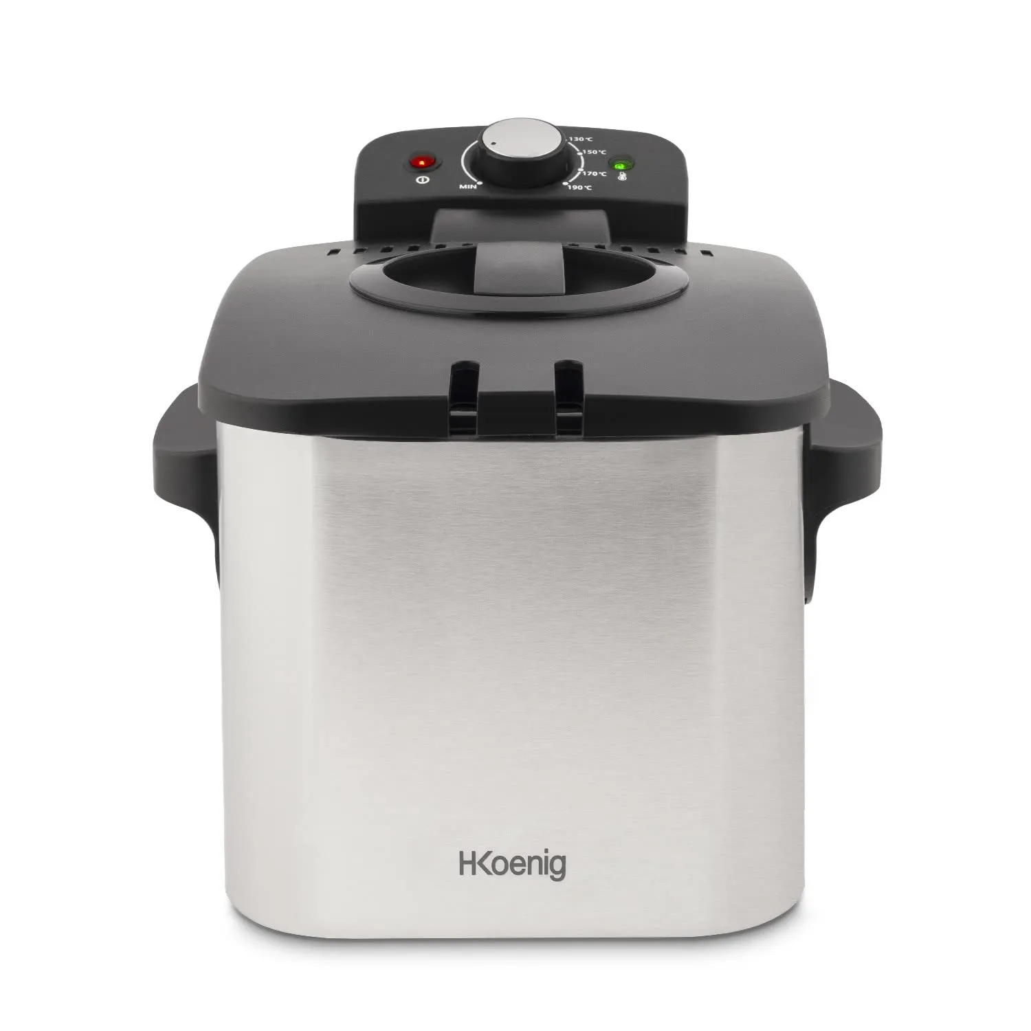 H.Koenig DFX500 Friteuse 3L Inox 2200W Anti-odeur