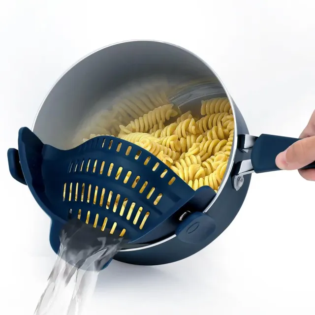 Nutrichef passoire à clip silicone pour casseroles