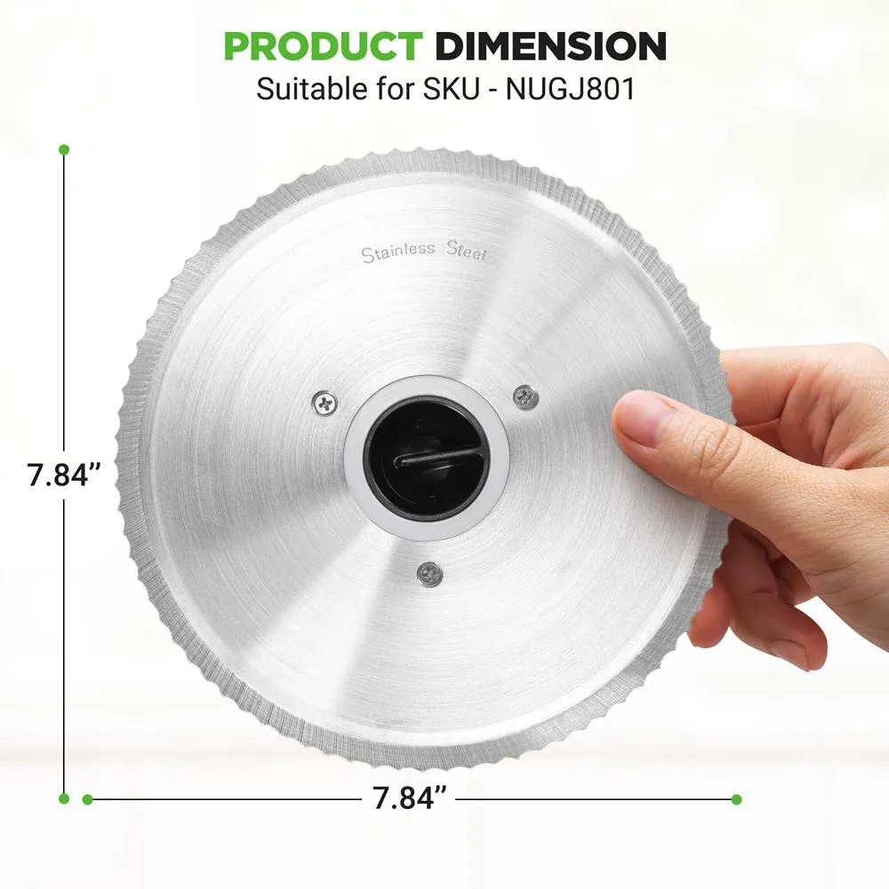 Nutrichef Lame Hachoir Électrique Inox Dentelée