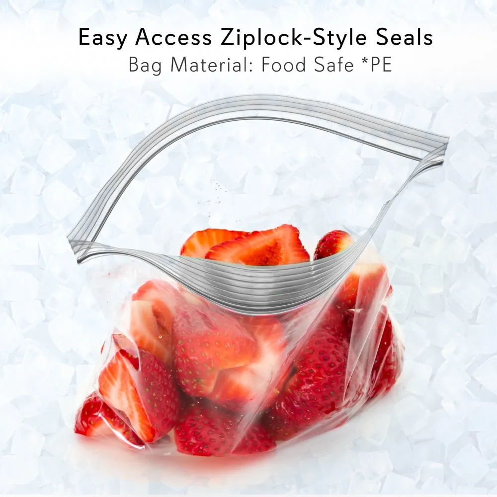 Nutrichef Ice Bag sachets à glaçons réutilisables 20 pièces zip