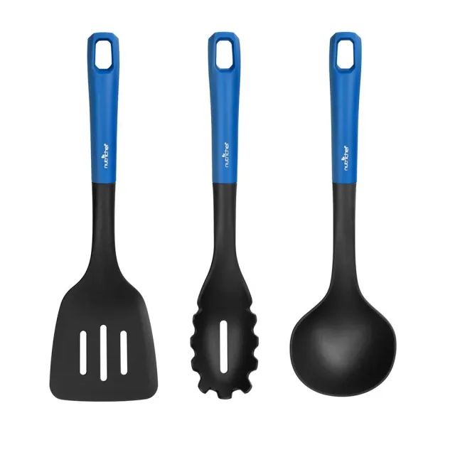 Nutrichef set ustensiles cuisine silicone 3 pièces résistant