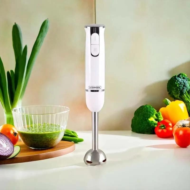 Kitchencook Hand X White mixeur plongeant blanc 600W inox
