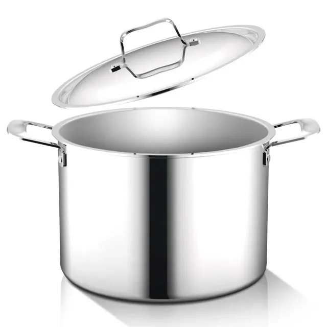 Nutrichef NCSSX45 faitout inox 7,6 L couvercle