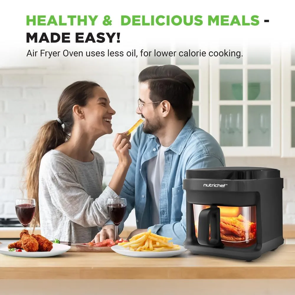 Nutrichef friteuse air chaud 5,5 L 8 programmes tactile