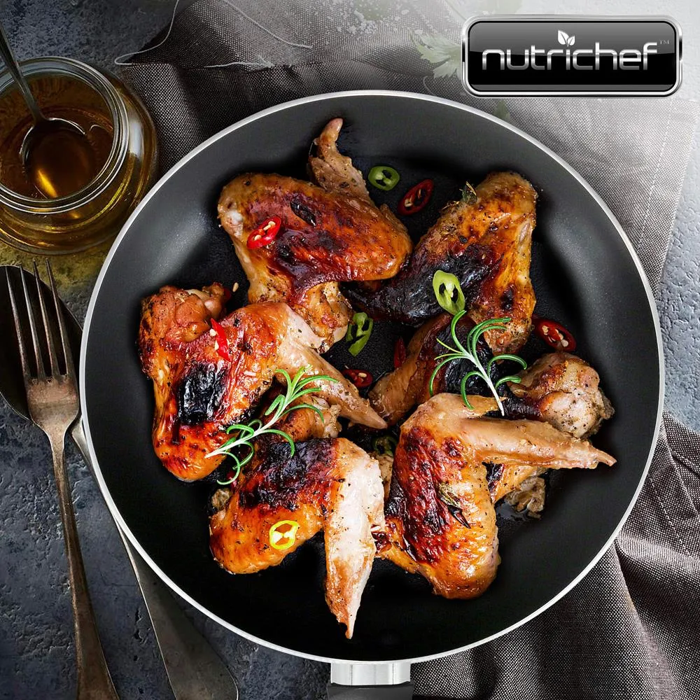 Nutrichef poêle antiadhésive 25 cm noire sans PFOA