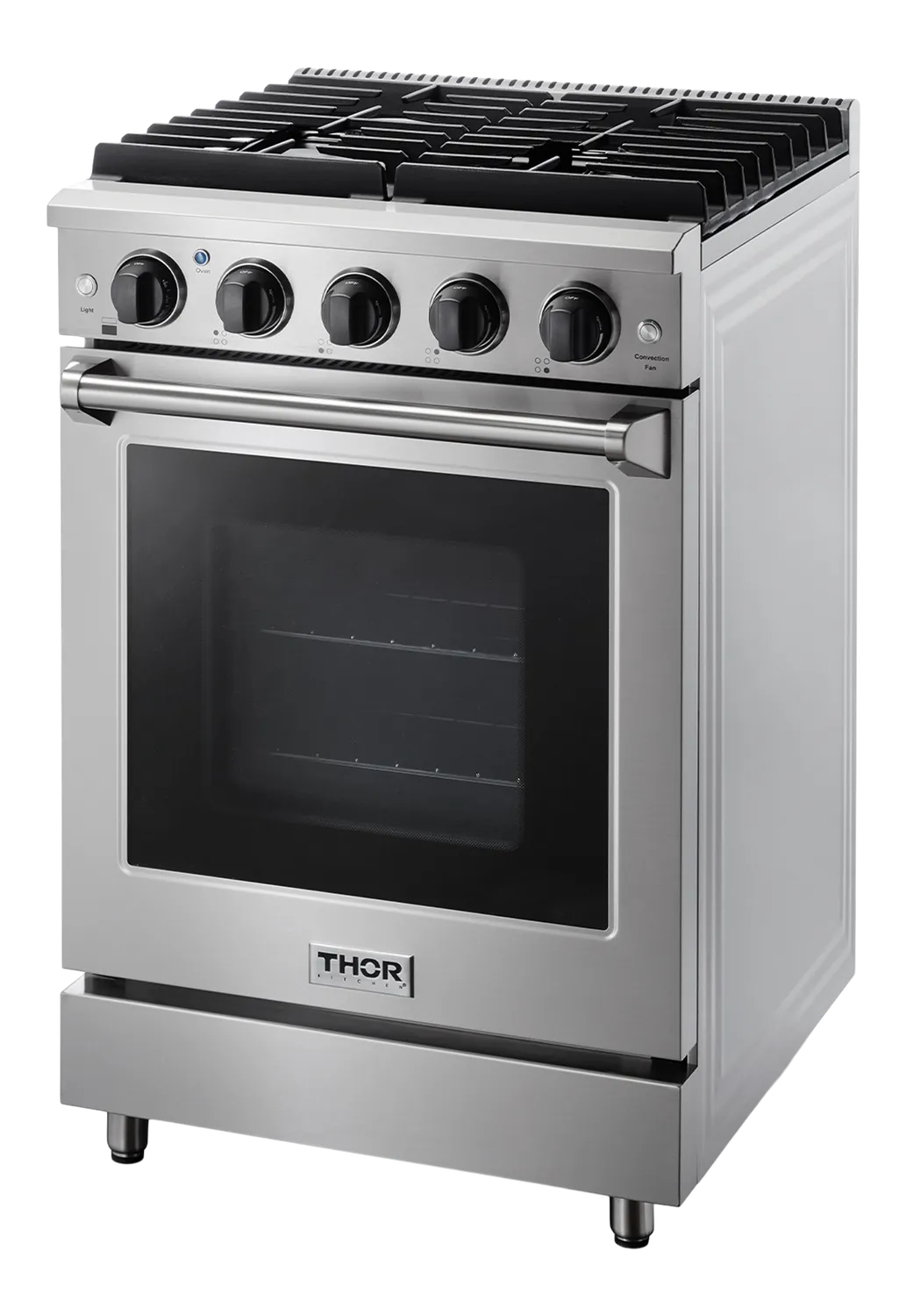 Thor cuisinière gaz 24 pouces inox 4 brûleurs compacte