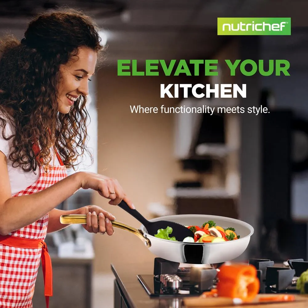 Nutrichef NCSTS16 batterie de cuisine inox 16 pièces doré