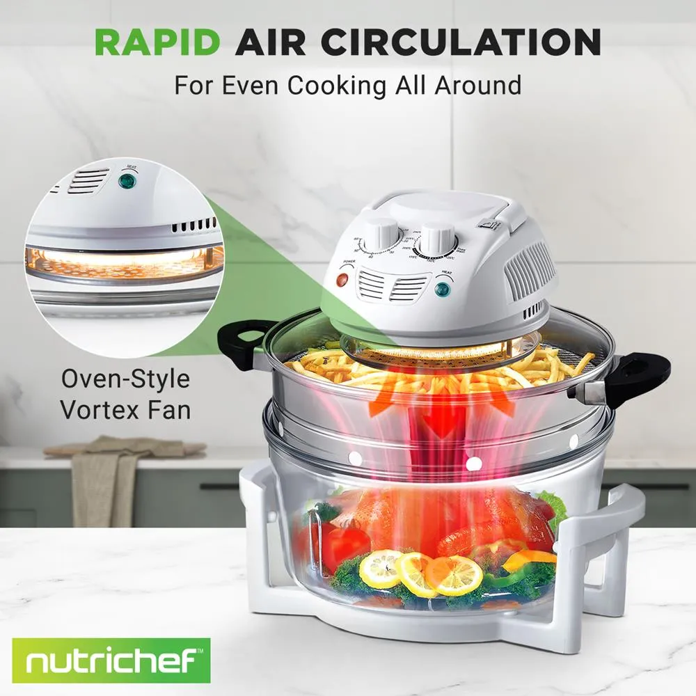 Nutrichef AZPKAIRFR48 four halogène air fryer 12L 1200W