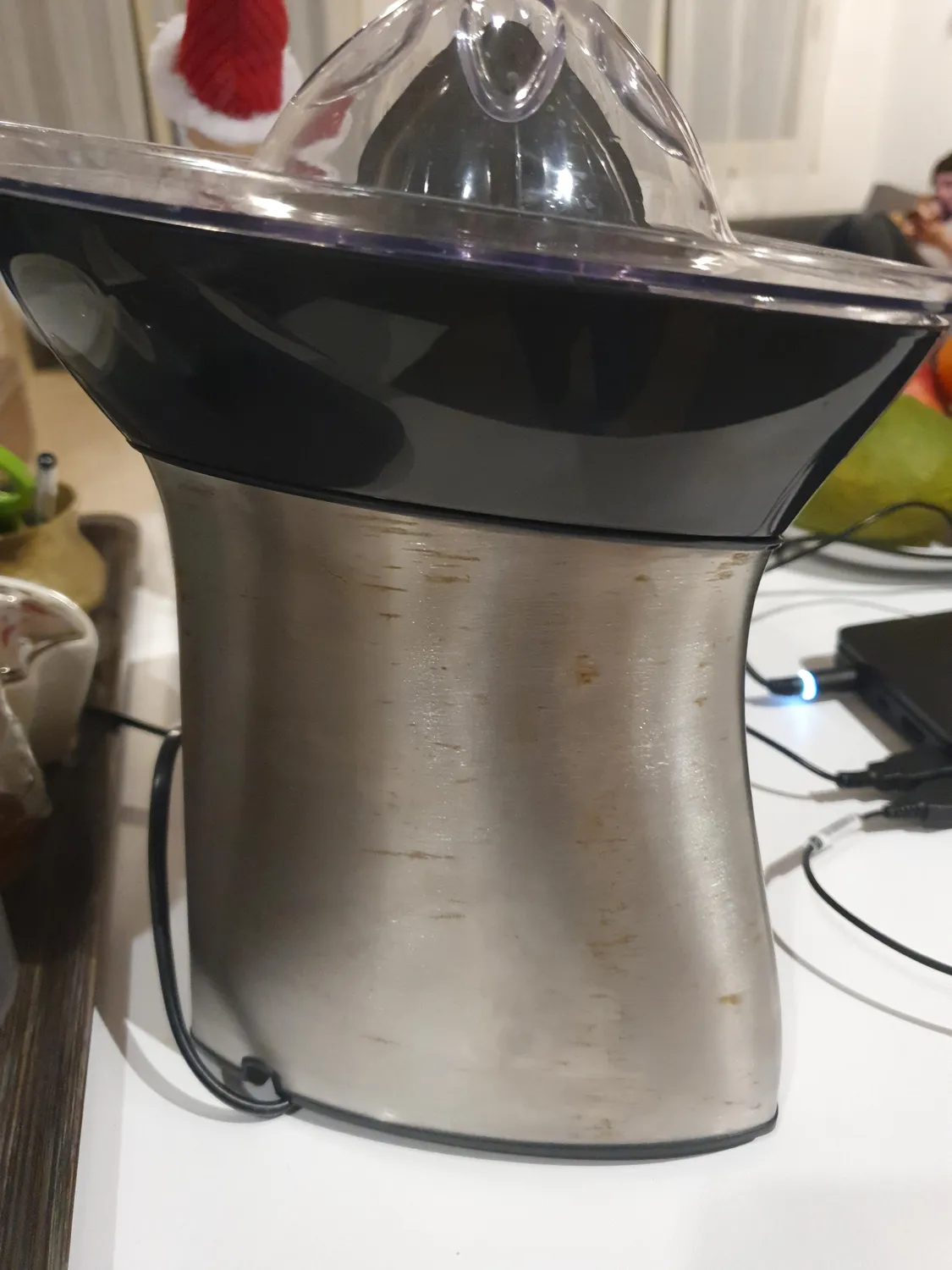 H.Koenig AGR60 presse-agrumes électrique inox 2 cônes