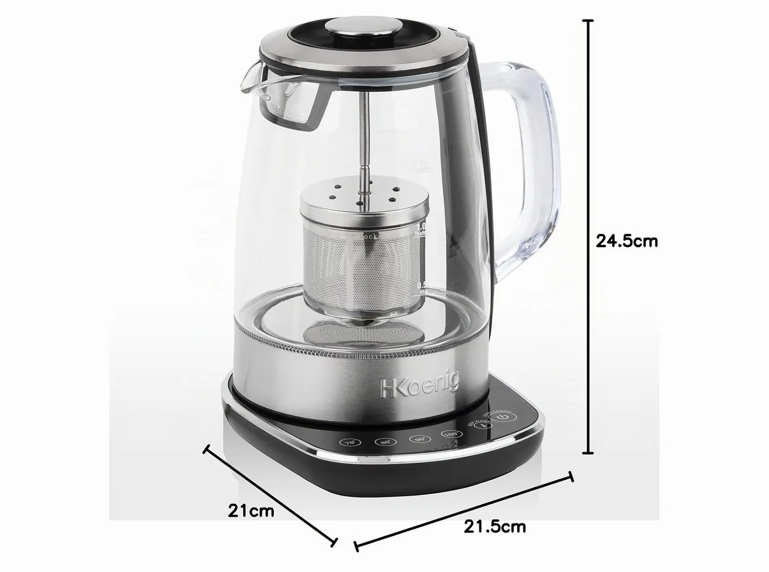 H.Koenig TI600 bouilloire théière électrique 1,5L