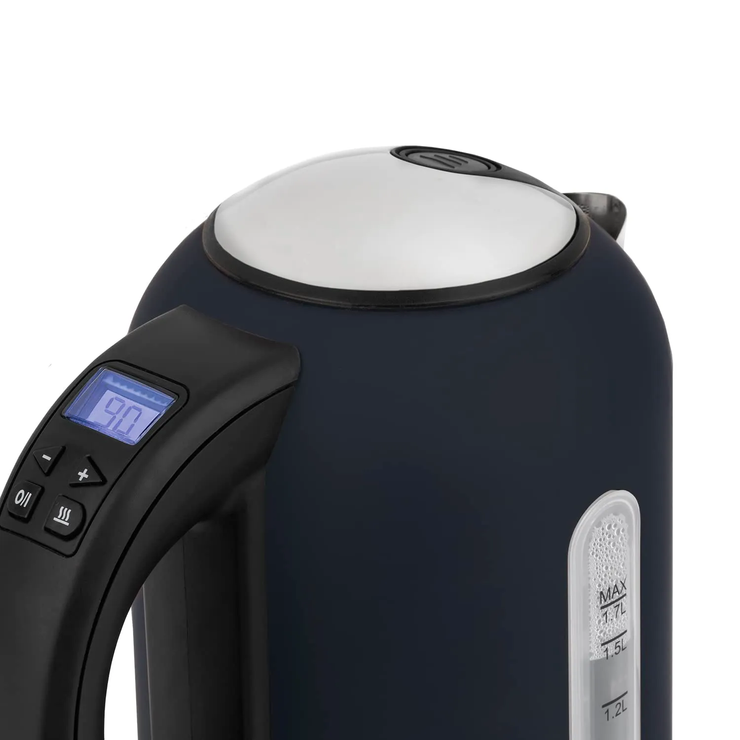 H.Koenig BOE56 Bouilloire Électrique 1,7 L Bleu Marine Programmable