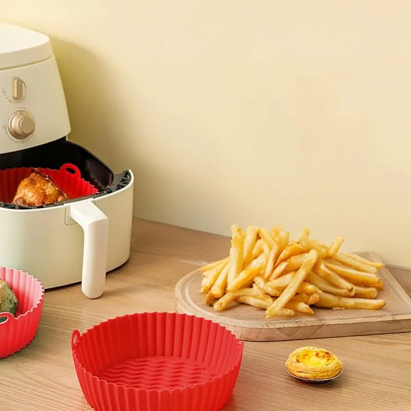 KITCHENCOOK Siliround2 moule silicone rond 20 cm lot 2 rouge
