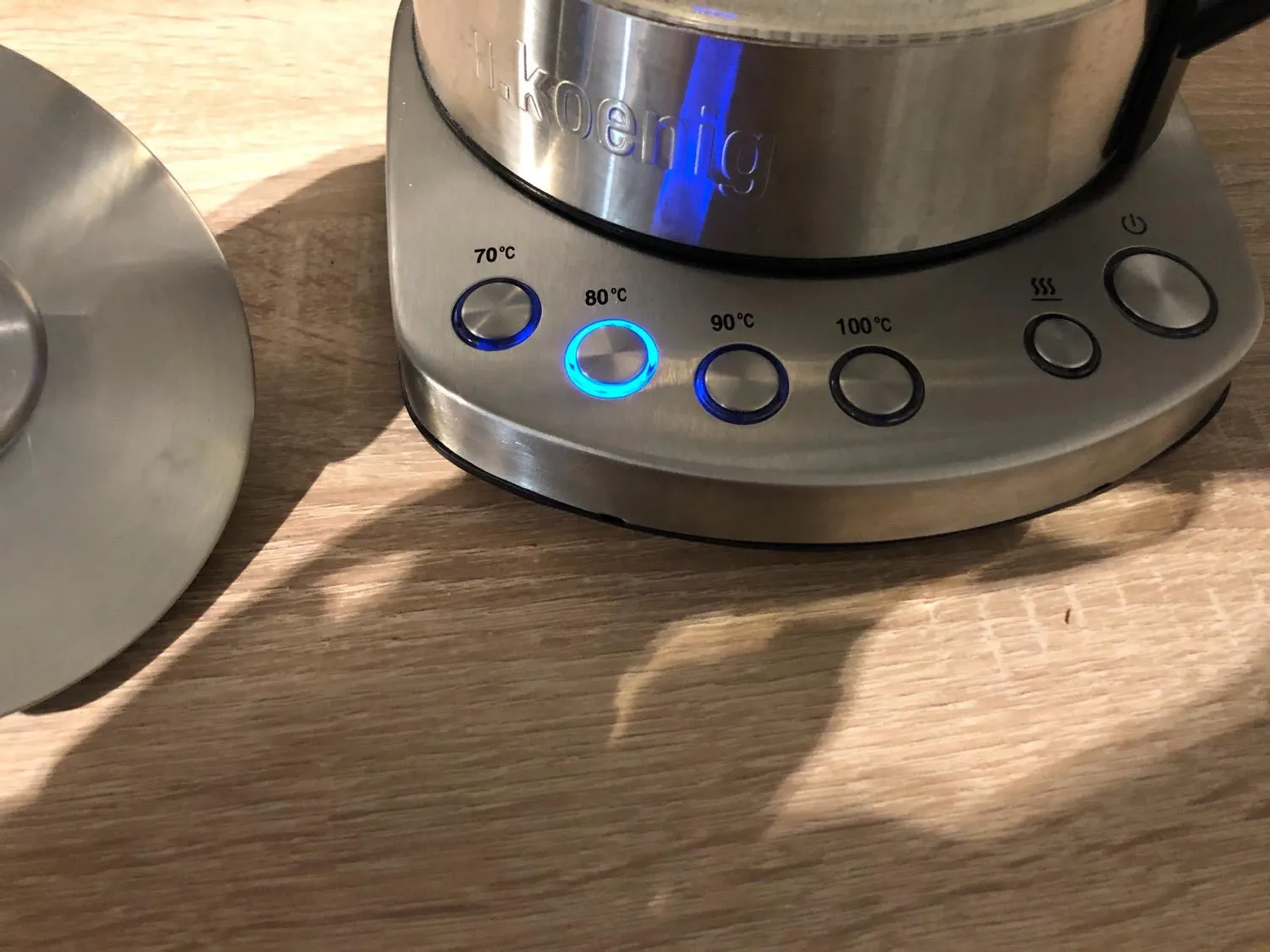 H.Koenig TI700 théière bouilloire verre 1,7 L thermostat